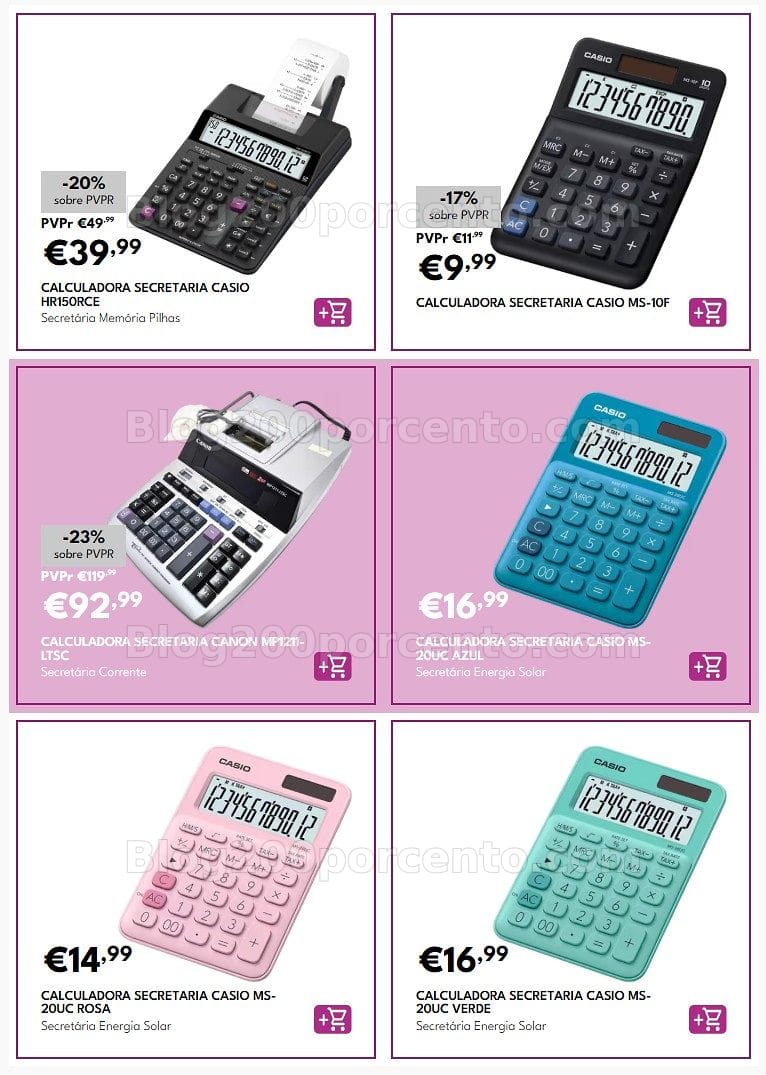 Antevisão Folheto RADIO POPULAR Especial Calculadoras Promoções de 1 a 30 setembro
